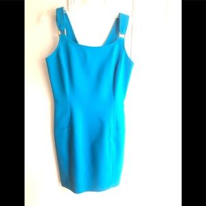 Tahari Sheath gold squares are shoulder